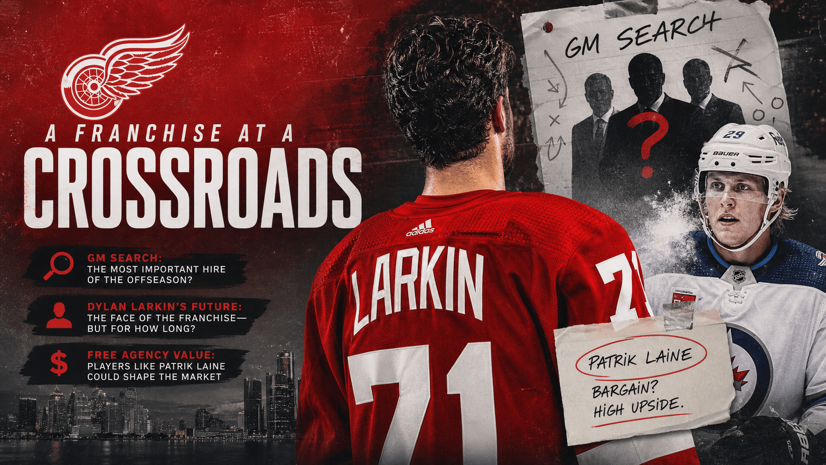 Detroit Red Wings General Manager Search Raises Stakes Around Dylan Larkin