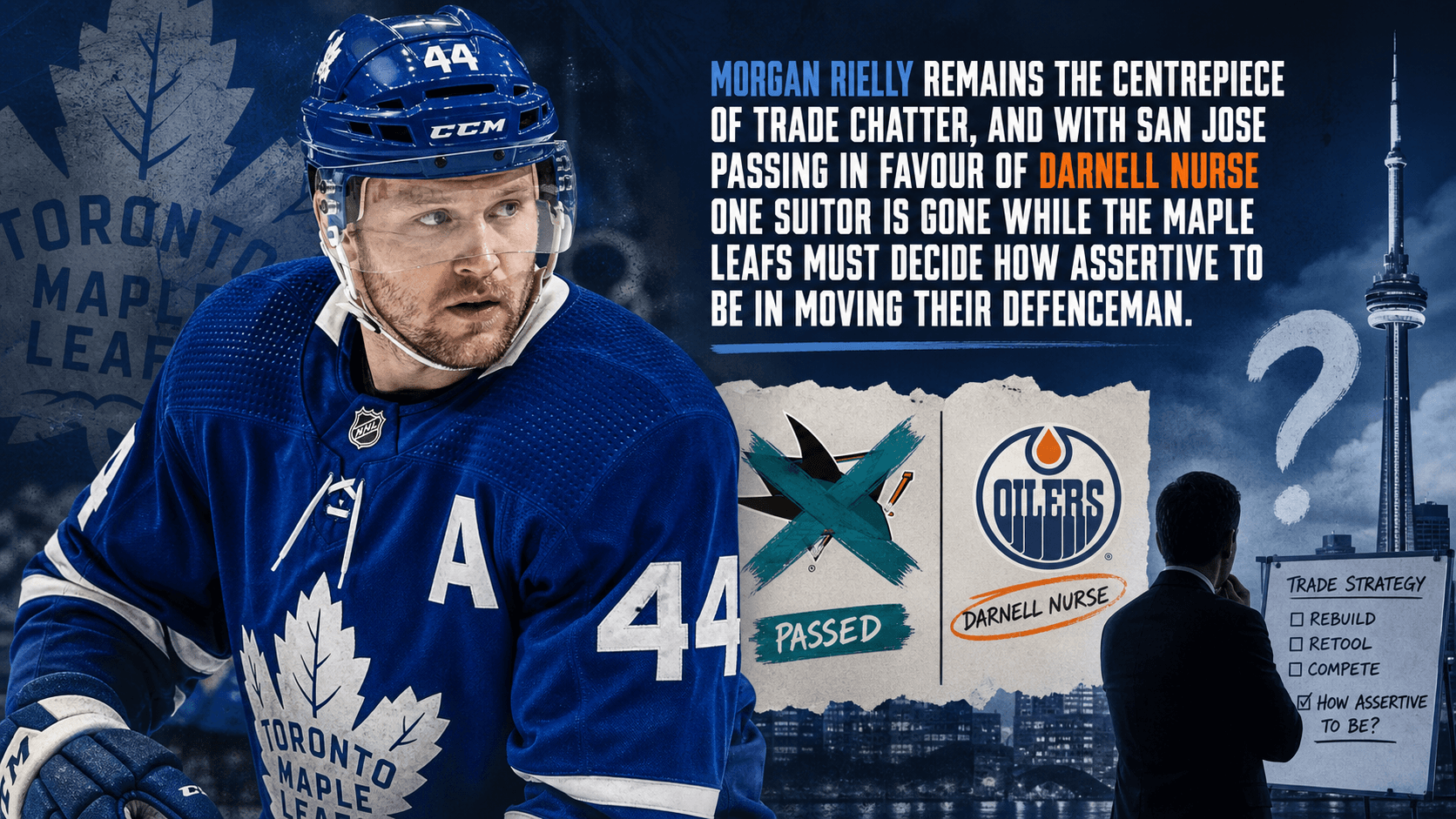 Morgan Rielly trade watch: Why the Leafs may need to press their top defenceman