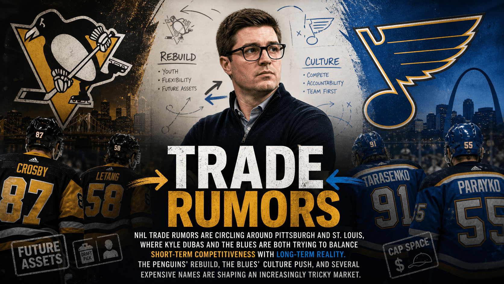 NHL Trade Rumors: Kyle Dubas Faces A Tougher Path In Penguins Rebuild