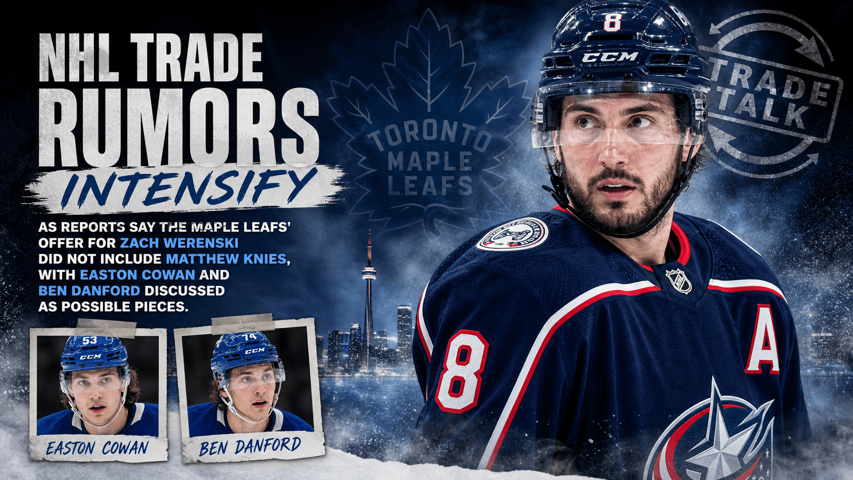 NHL trade rumors: Could the Maple Leafs land Zach Werenski without giving up Matthew Knies?