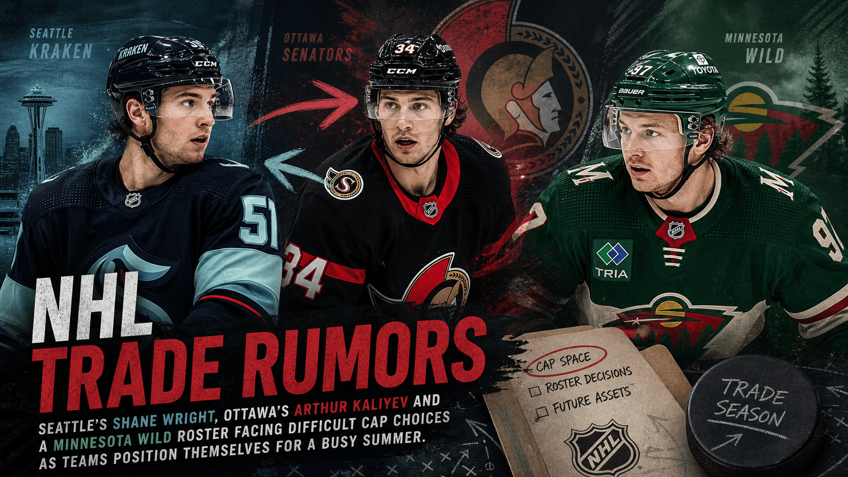 NHL trade rumors: Shane Wright, Arthur Kaliyev and the Wild’s summer decisions