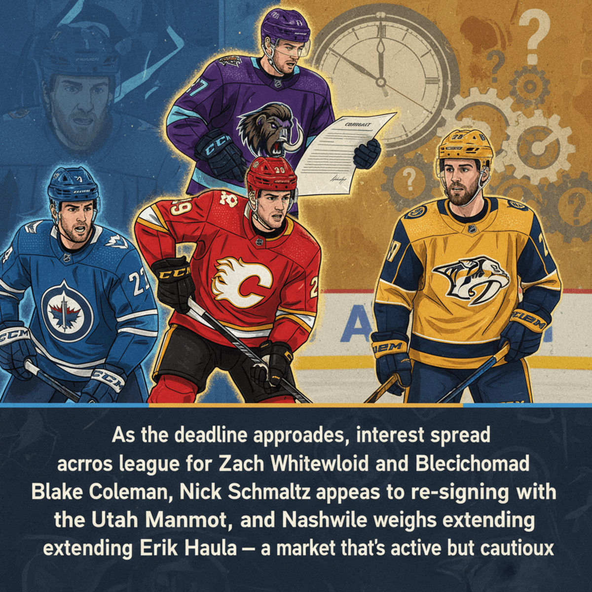 Trade Deadline Pulse: Whitecloud Interest, Schmaltz Near Deal, Haula’s Next Chapter