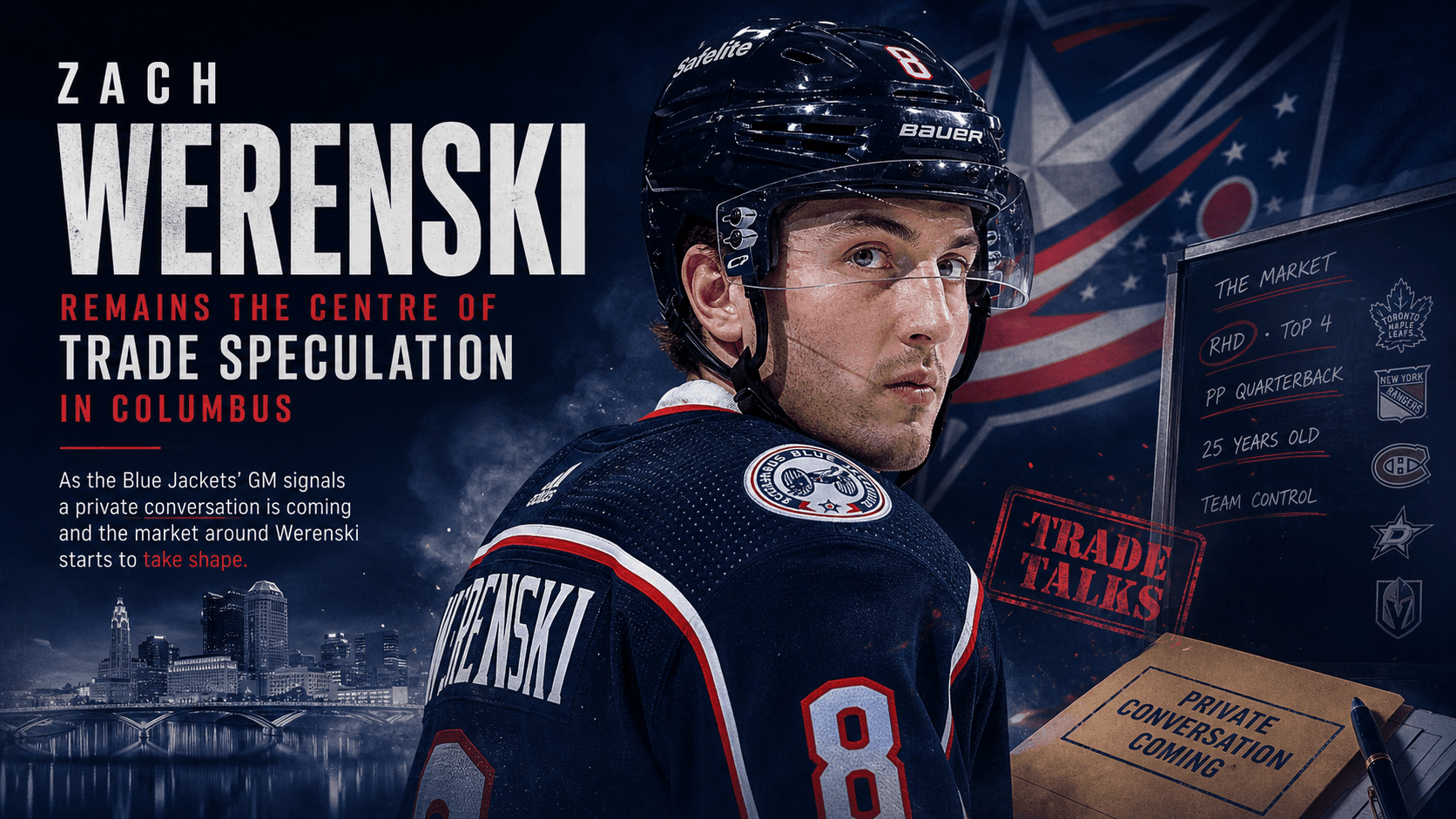 Zach Werenski: Future, Trade Rumours and What the Blue Jackets Could Do Next