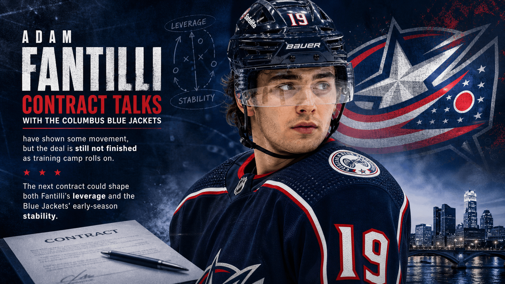 Adam Fantilli Contract Talks Heat Up as Blue Jackets Search for a Breakthrough