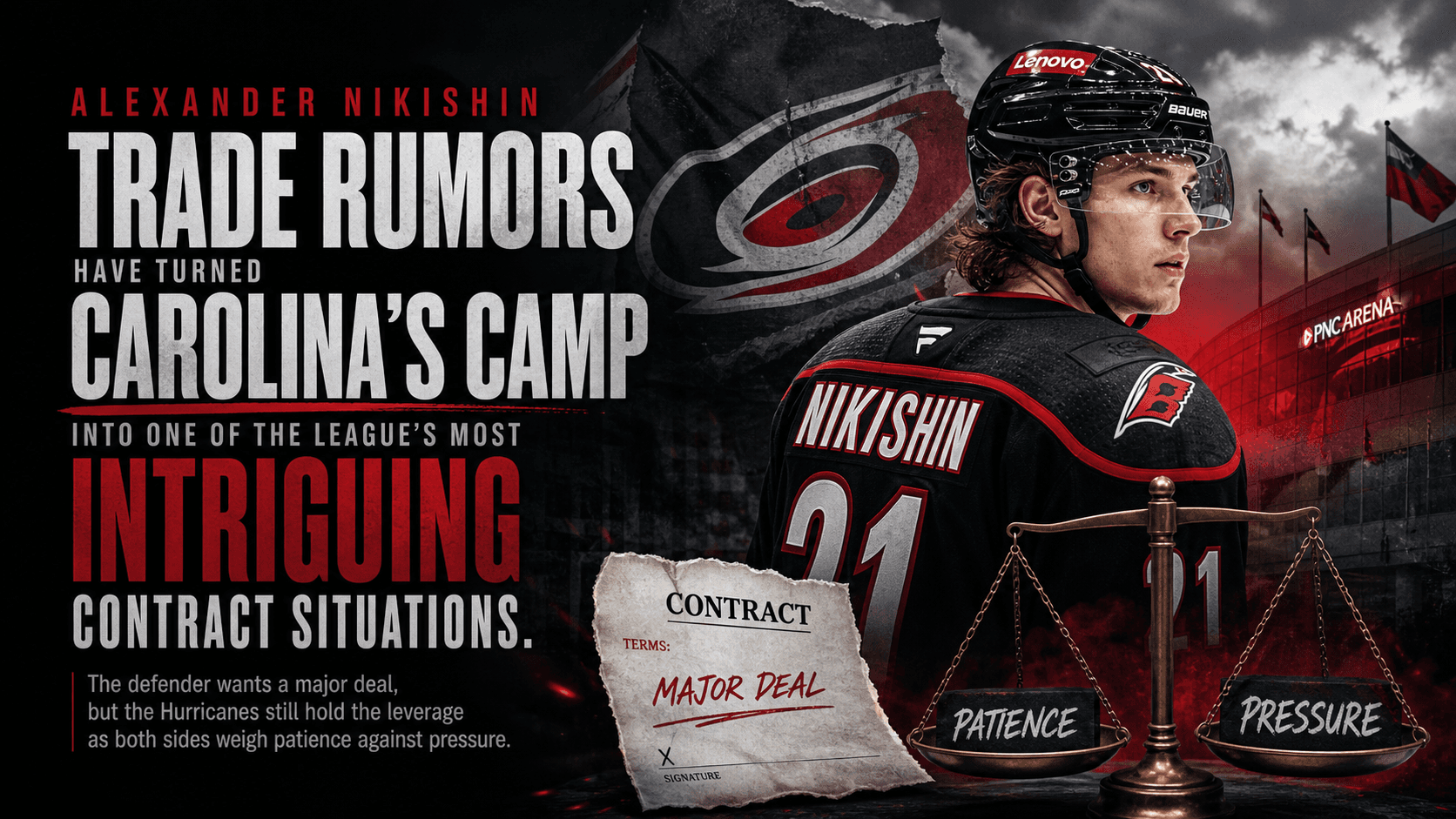 Alexander Nikishin Trade Rumors Heat Up as Hurricanes Face a Tough RFA Standoff