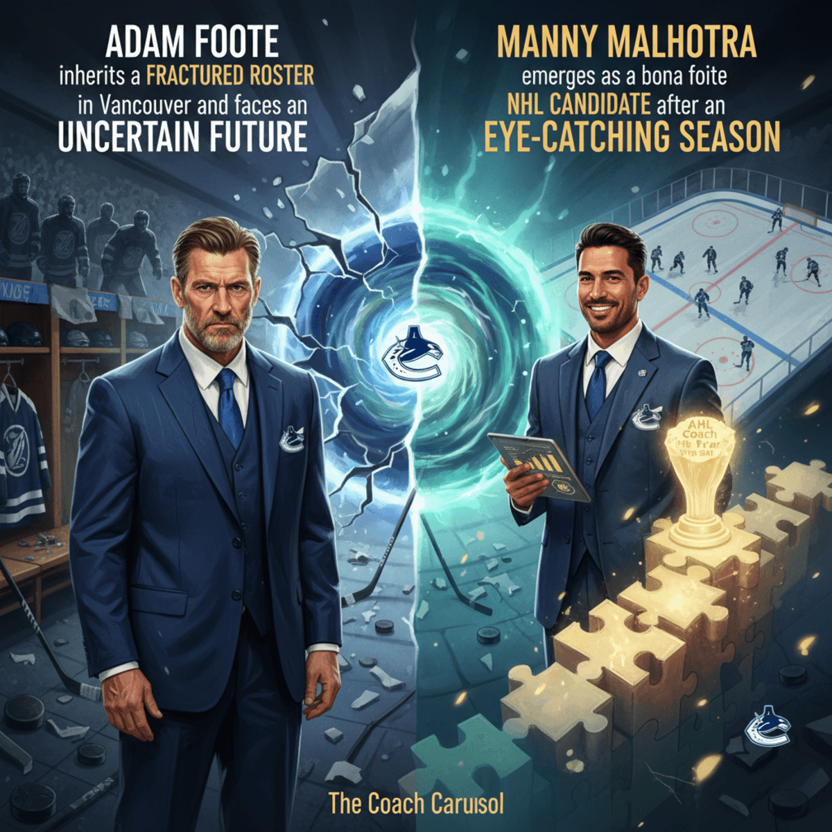 Canucks Coaching Crossroads: Adam Foote's 'Dirty Deal' and Manny Malhotra's NHL Moment