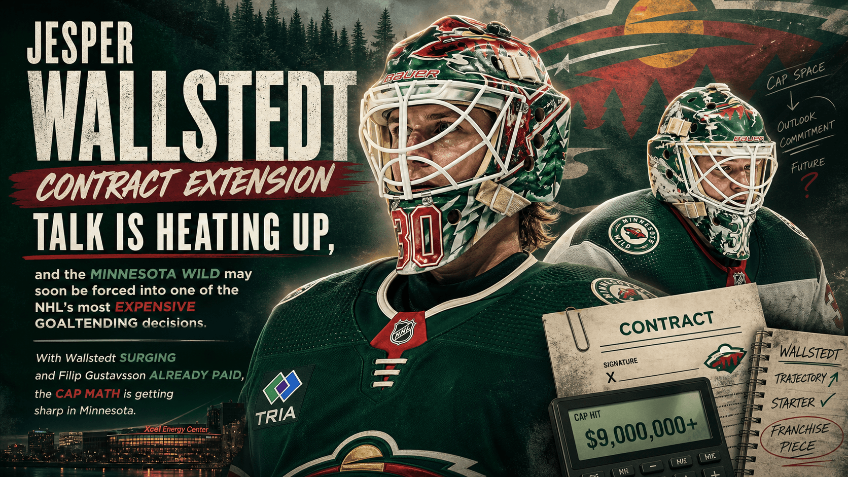 Jesper Wallstedt Contract Extension Looms as Wild Face Expensive Goaltending Decision
