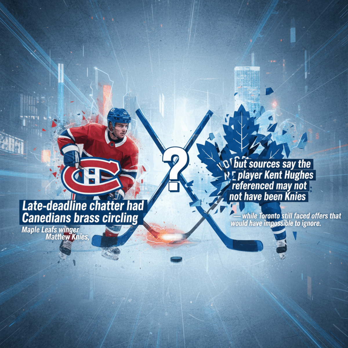 Knies trade buzz: Montreal talks with Maple Leafs, but Kent Hughes’ target may not have been Matthew Knies