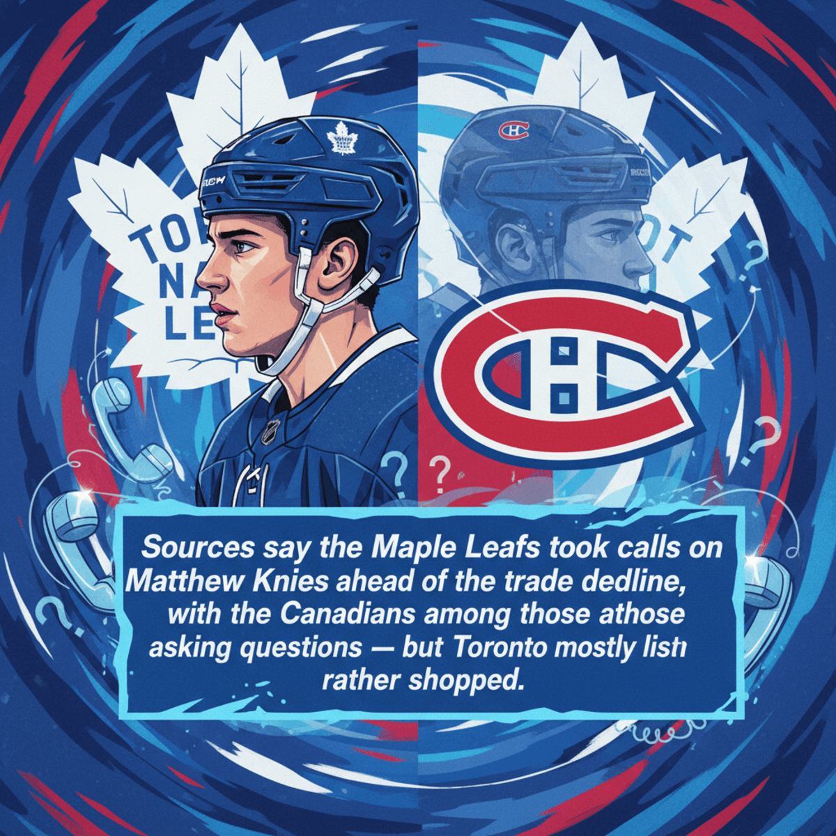 Maple Leafs Field Calls on Matthew Knies; Canadiens Among Interested Parties