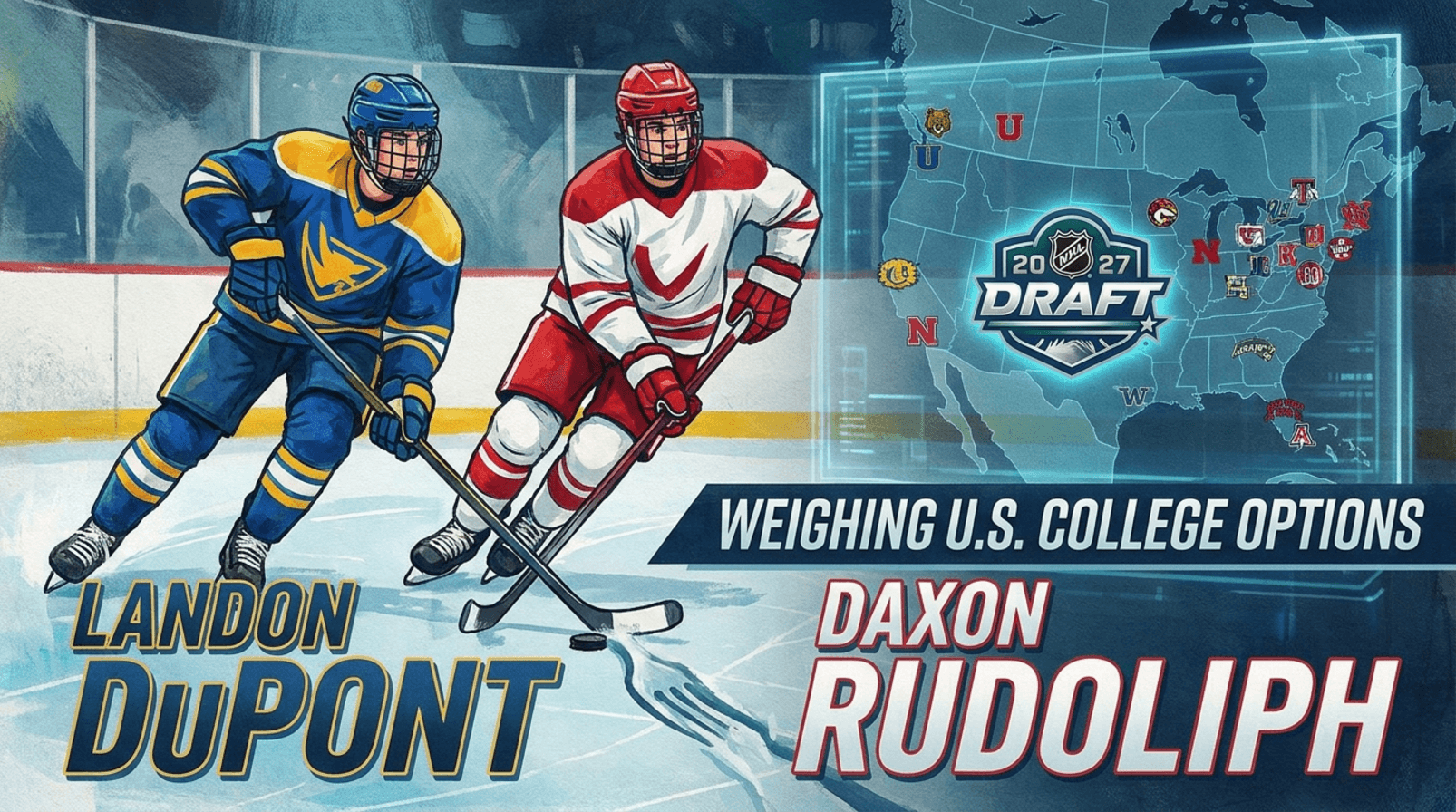 NHL draft prospects: Landon DuPont, Daxon Rudolph weigh US college options