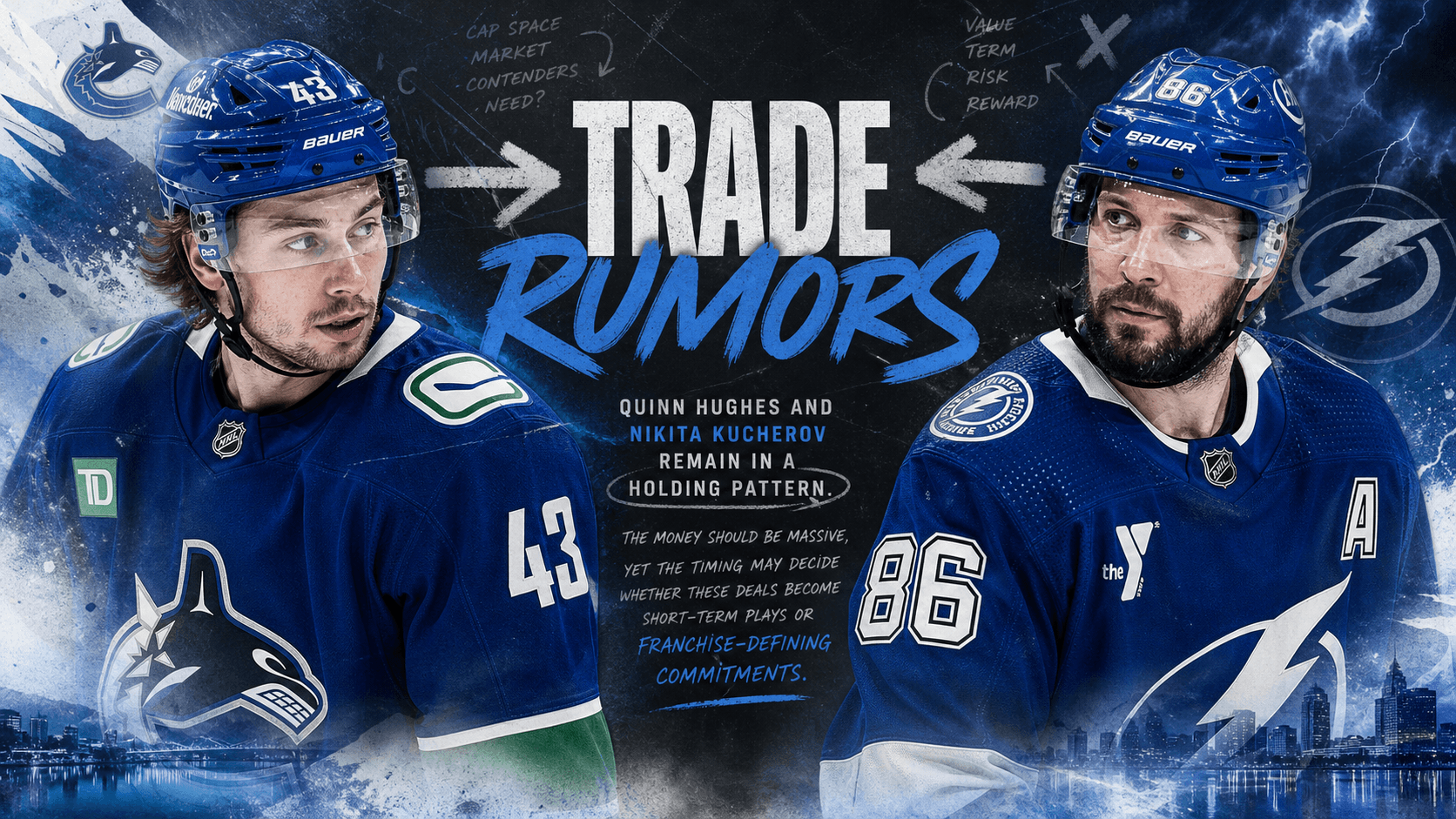 NHL Trade Rumors: Quinn Hughes and Nikita Kucherov Extensions Still in Wait-and-See Mode